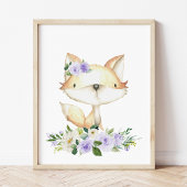 森林動物，森林動物，紫色の花