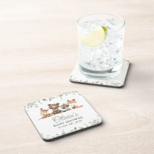 森林動物，森，ワイルドワン，赤ちゃんシャワー