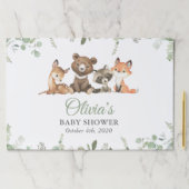 森林動物，森，ワイルドワン，赤ちゃんシャワー ペーパーパッド (インサイチュ)