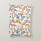 森林動物。水彩画 アクセントクッション (裏面(縦))