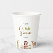 森林動物 紙コップ (正面)