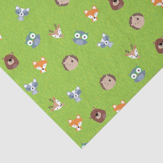 森林友人-キツネくまのアライグマのハリネズミのシカ 薄葉紙 (詳細)