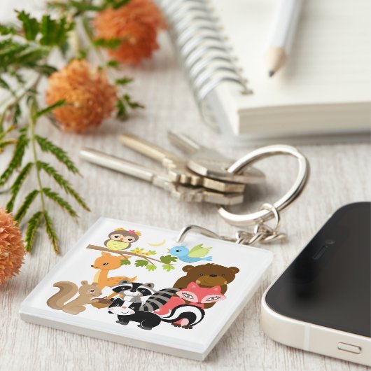 森林友人 キーホルダー (正面右)