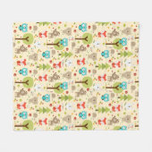 森林友人 フリースブランケット (正面(横))