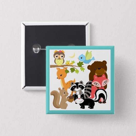 森林友人 缶バッジ (正面&裏面)