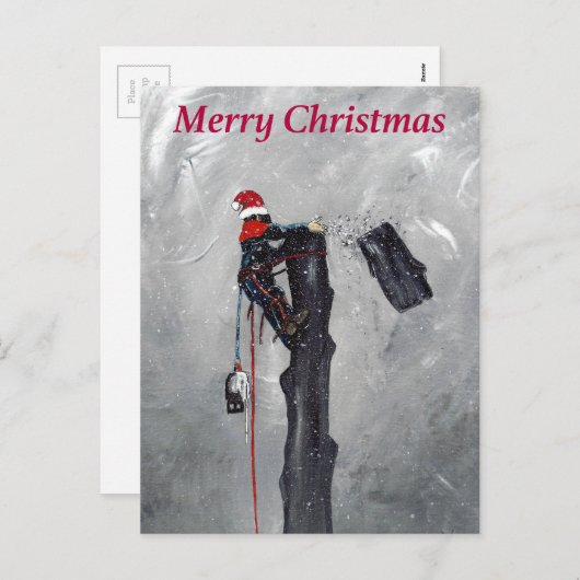 森林外科医のクリスマスカード シーズンポストカード (正面/裏面)