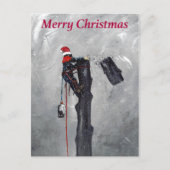 森林外科医のクリスマスカード シーズンポストカード (正面)