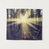 森林太陽光線 タペストリー (正面(横))