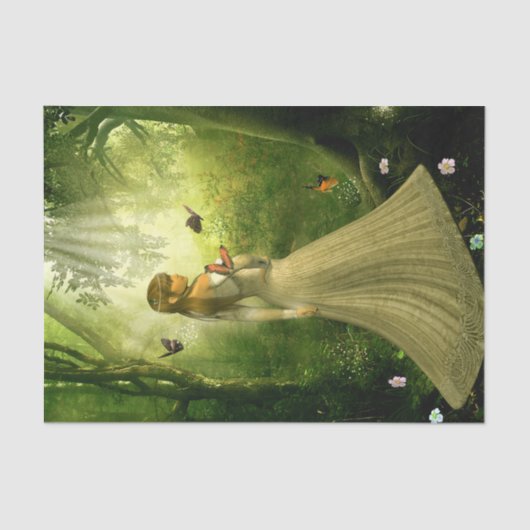 森林女の子 薄葉紙 (正面)