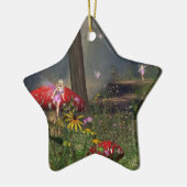 森林妖精のクリスマスのオーナメント セラミックオーナメント (左)