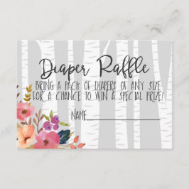 森林子供部屋のベビーのシカおよびキツネのベビーシャワー エンクロージャーカード