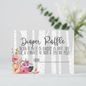 森林子供部屋のベビーのシカおよびキツネのベビーシャワー エンクロージャーカード (スタンド正面)