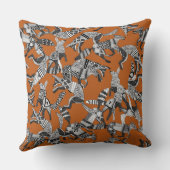 森林孤のパーティーのオレンジ クッション (裏面)