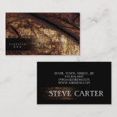 森林官の木製の森林木の自然の名刺 名刺 (正面/裏面)