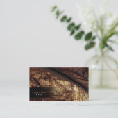 森林官の木製の森林木の自然の名刺 名刺 (スタンド正面)