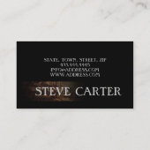 森林官の木製の森林木の自然の名刺 名刺 (裏面)