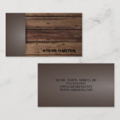 森林官の木製の森林木の自然販売法 名刺 (正面/裏面)