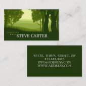 森林官の緑の森林木の自然の植物の農家 名刺 (正面/裏面)