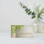 森林官の緑の森林木の自然のBirshカード 名刺 (スタンド正面)