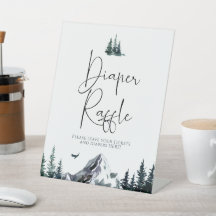 森林山赤ちゃんシャワーおむつラッフル