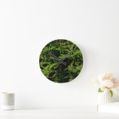 森林床シダ ラウンド壁時計 (ホーム)