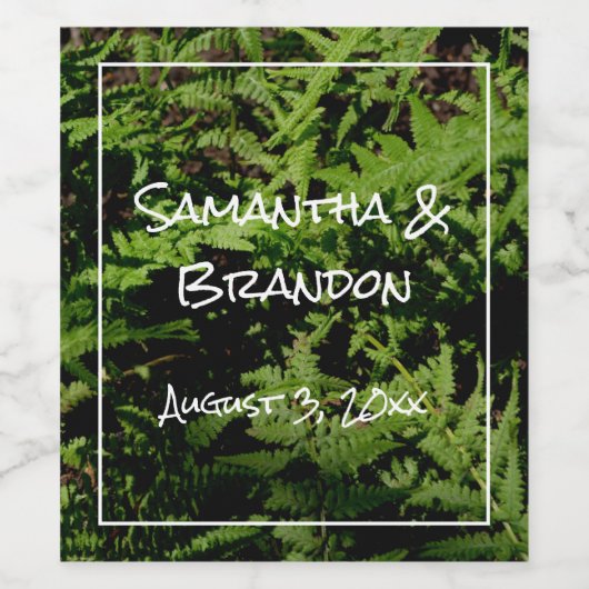 森林床シダ ワインラベル (シングルラベル)