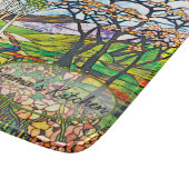 森林庭のヴィンテージのTiffanyのステンドグラス カッティングボード (角)