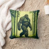 森林散歩のためのビッグフットサスカッチ クッション (ブランケット)