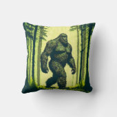 森林散歩のためのビッグフットサスカッチ クッション (裏面)