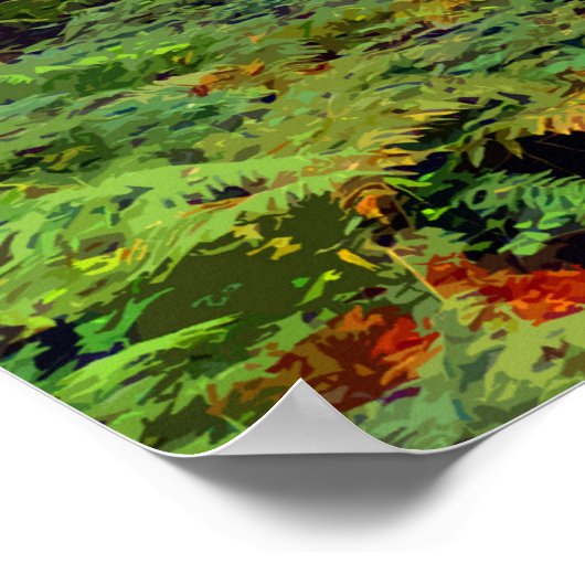 森林散歩 ポスター (角)