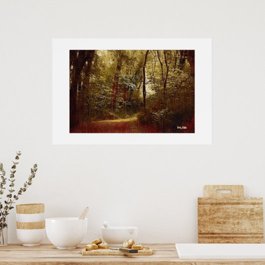 森林散歩 ポスター (キッチン)