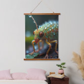 森林昆虫マクロ 吊り下げ型タペストリー (寝室)