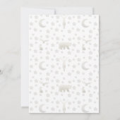 森林景観の赤ちゃんシャワーの招待状 招待状 (裏面)