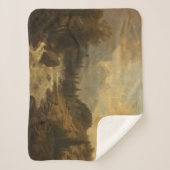 森林景観シーン（Josef Kriehuber著） シェルパブランケット (正面)