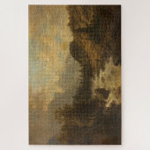 森林景観シーン(Josef Kriehuber著) ジグソーパズル (縦)