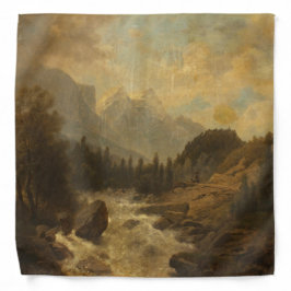 森林景観シーン（Josef Kriehuber著） バンダナ