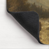 森林景観シーン（Josef Kriehuber著） マウスパッド (コーナー)