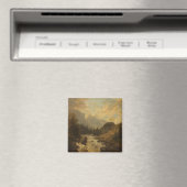 森林景観シーン（Josef Kriehuber著） マグネット (インサイチュ (食洗機))