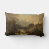 森林景観シーン（Josef Kriehuber著） ランバークッション (裏面)