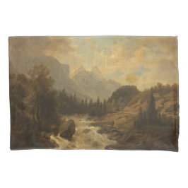 森林景観シーン（Josef Kriehuber著） 枕カバー