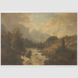 森林景観シーン(Josef Kriehuber著) 薄葉紙