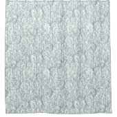 森林木パターン シャワーカーテン (正面)