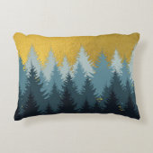 森林木黄金風景 アクセントクッション (正面)
