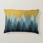 森林木黄金風景 アクセントクッション (裏面)