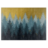 森林木黄金風景 カッティングボード (正面)