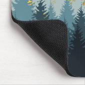 森林木黄金風景 マウスパッド (コーナー)