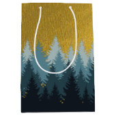 森林木黄金風景 ミディアムペーパーバッグ (正面)