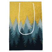 森林木黄金風景 ミディアムペーパーバッグ (裏面)