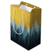 森林木黄金風景 ミディアムペーパーバッグ (裏面アングル)