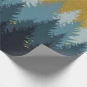 森林木黄金風景 ラッピングペーパー (角)